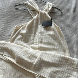 Massimo Dutty Cream Maxi Dress